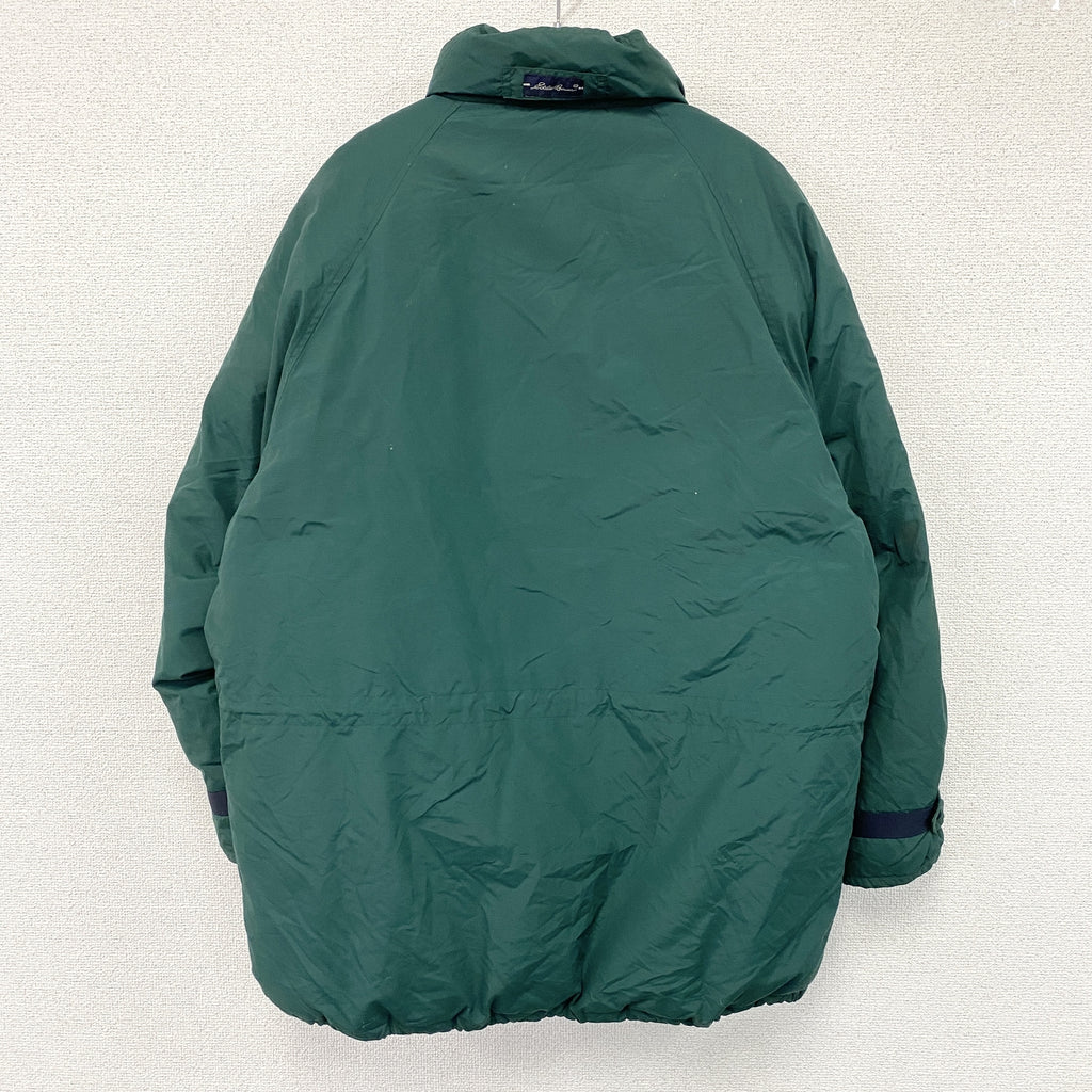 90s　Eddie Bauer　エディバウアー　グースダウンジャケット　緑　グリーン　Mサイズ　古着