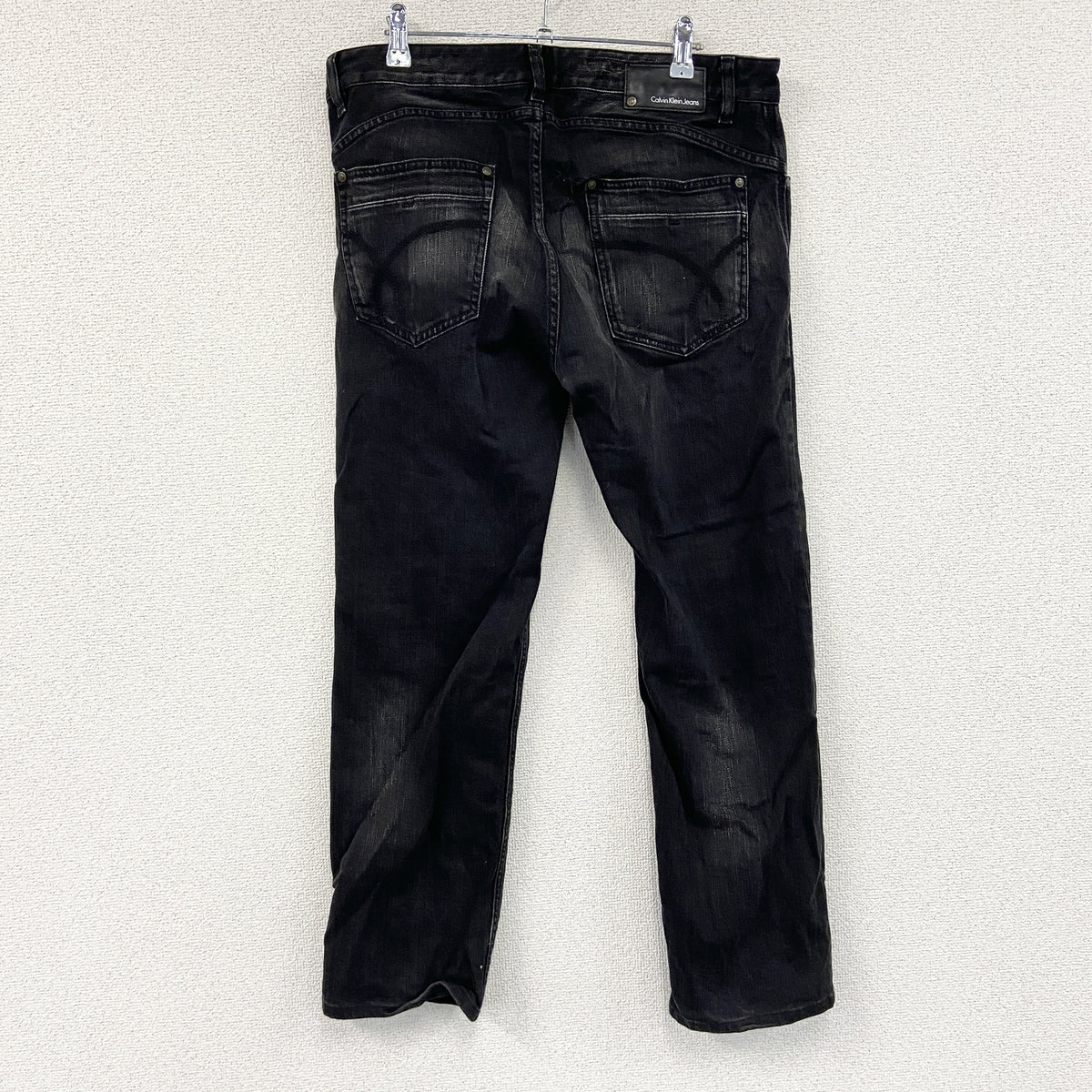Calvin Klein Jeans　カルバンクラインジーンズ　デニムパンツ/ジーンズ　ジップフライ　インディゴ　黒　ブラック　34サイズ　古着