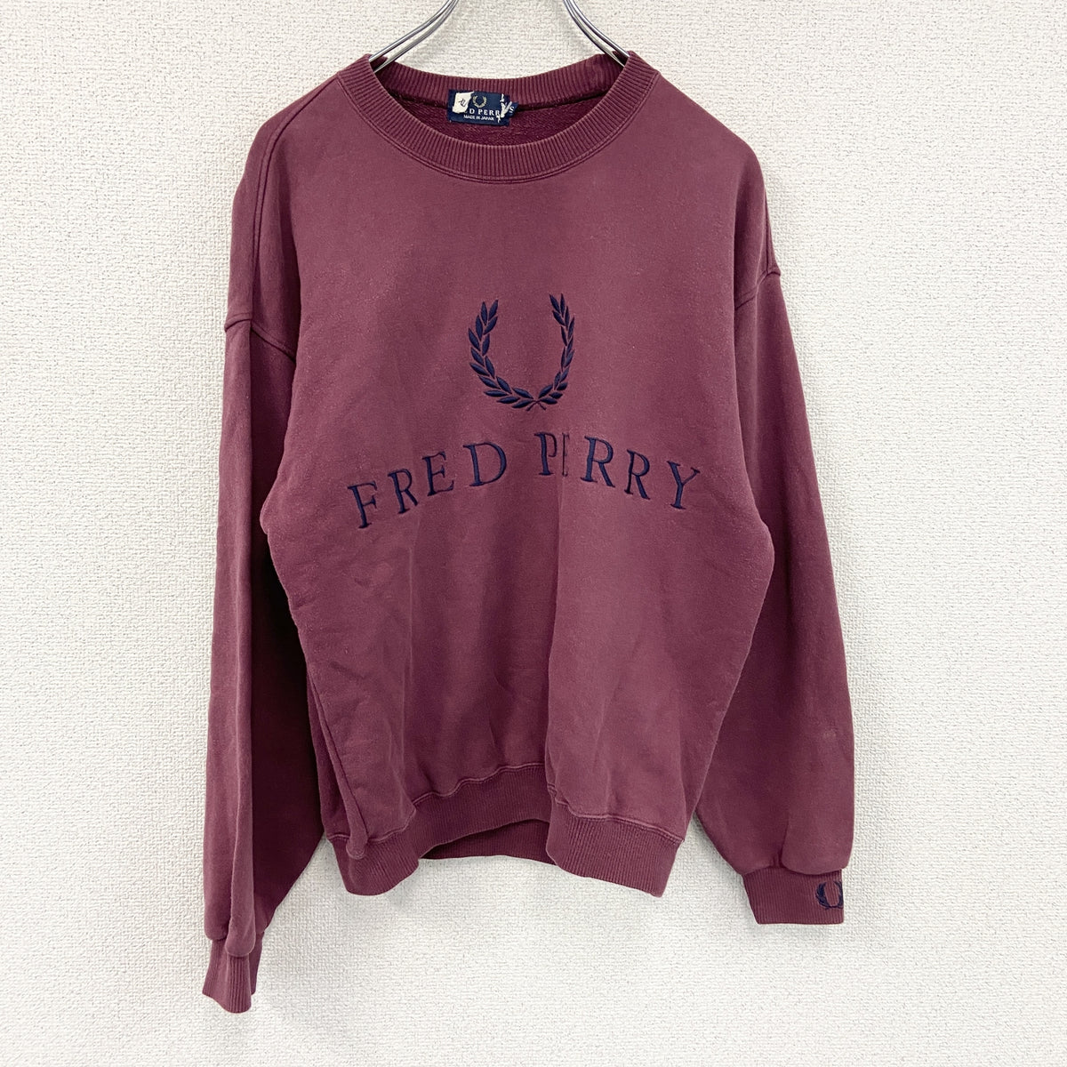 FRED PERRY　フレッドペリー　スウェット/トレーナー　ボルドー　Sサイズ　古着