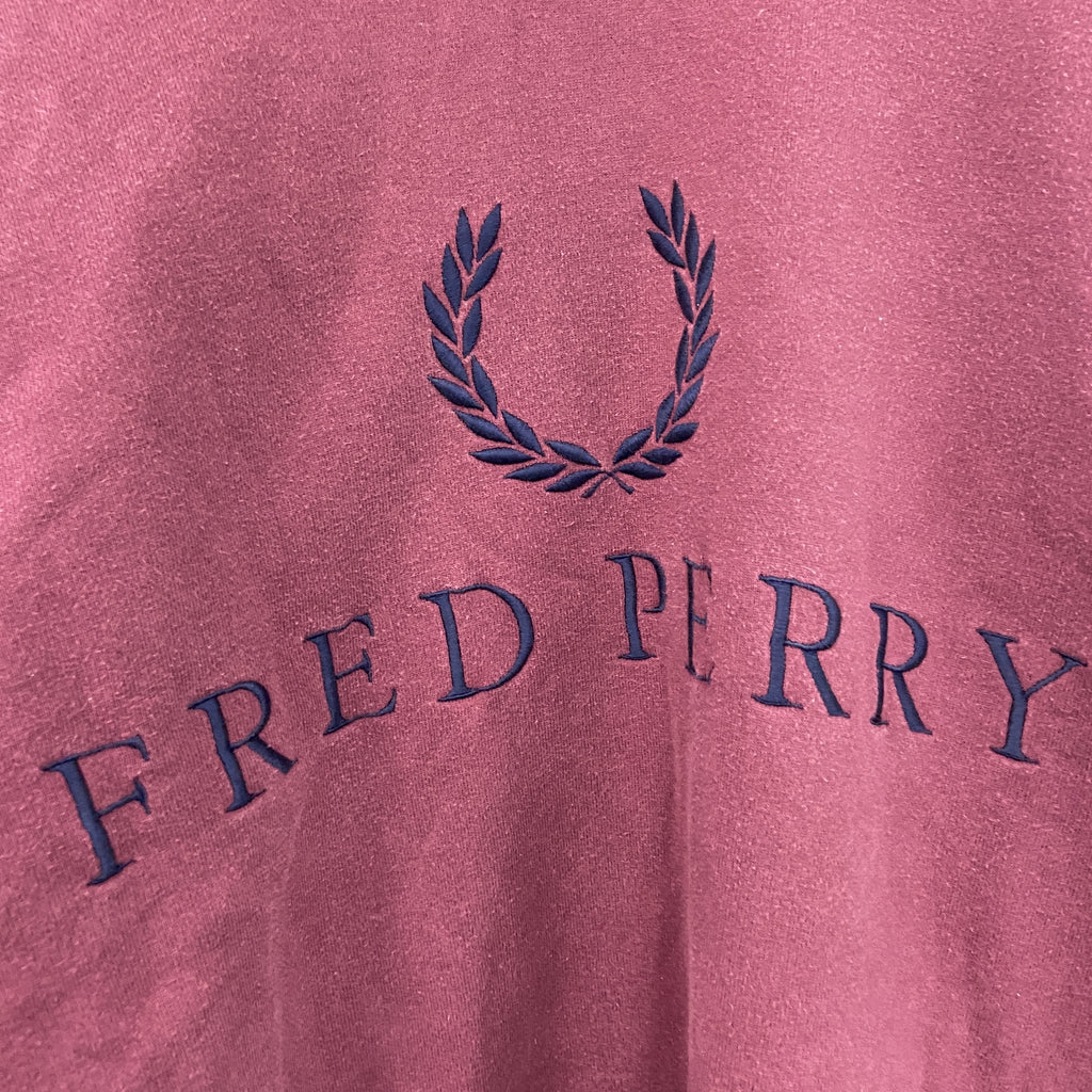 FRED PERRY　フレッドペリー　スウェット/トレーナー　ボルドー　Sサイズ　古着