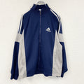 adidas　アディダス　トラックジャケット/ジャージ　紺　ネイビー　Mサイズ　古着
