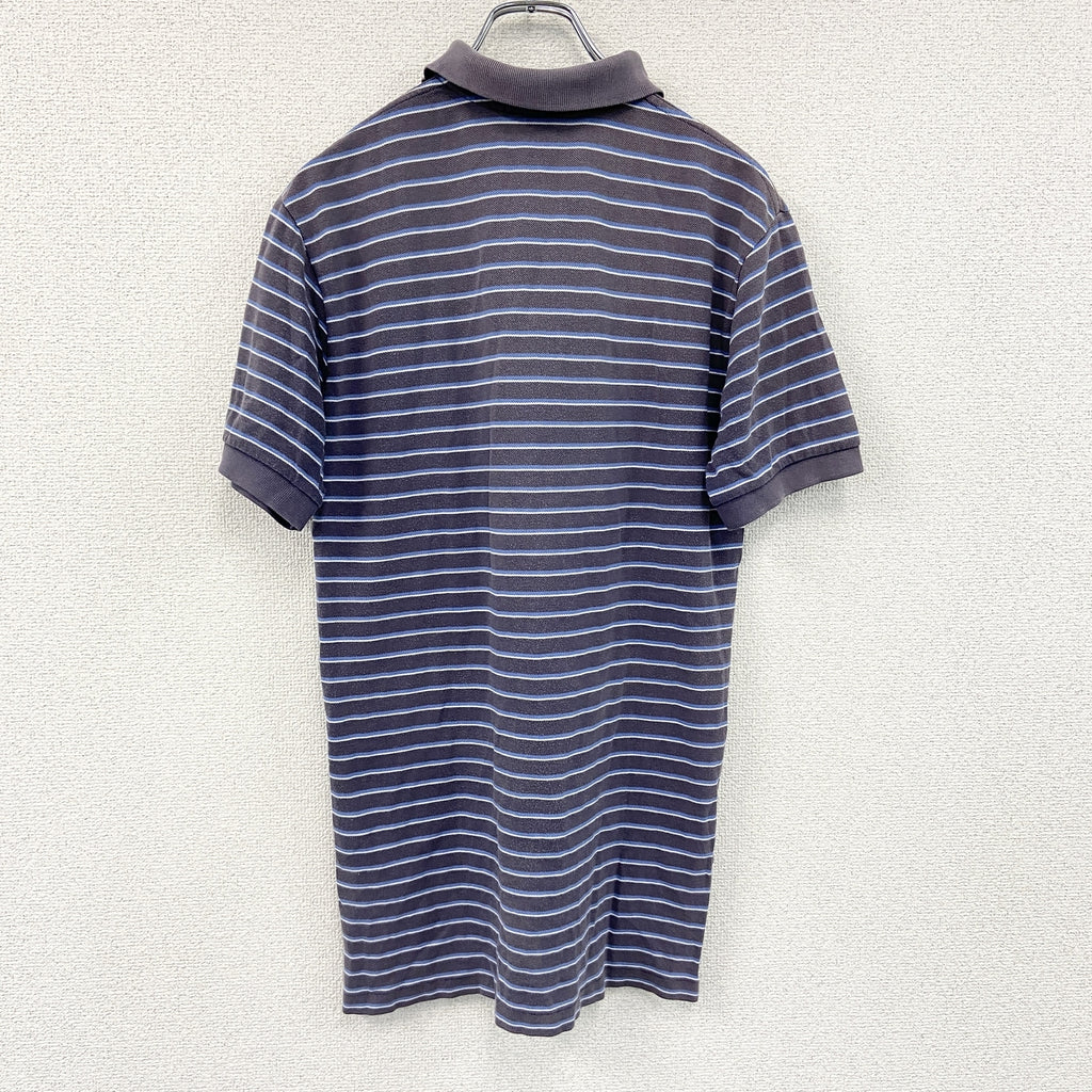 Polo by Ralph Lauren　ラルフローレン　半袖ポロシャツ　ボーダー柄　紺　ネイビー　Sサイズ　古着