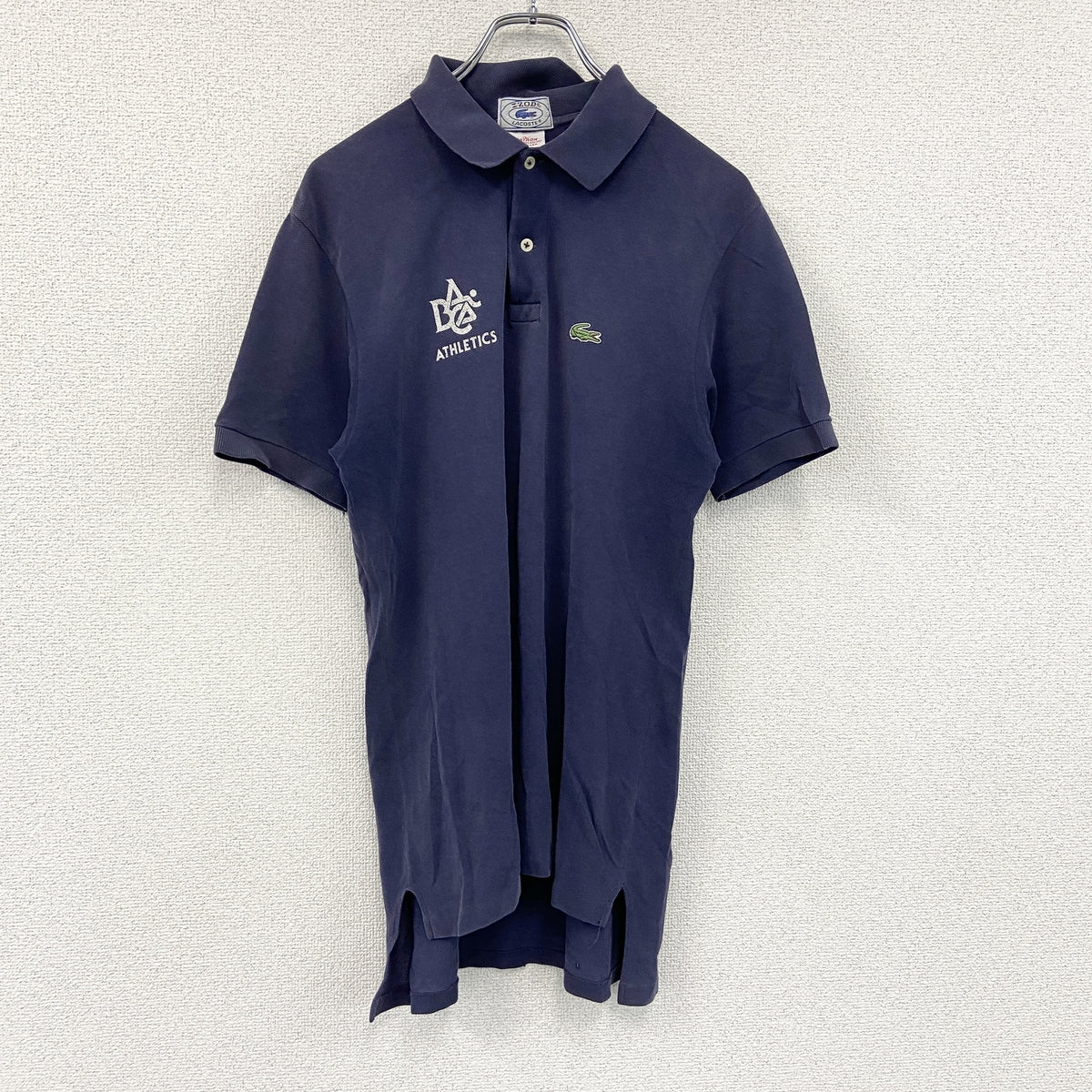 IZOD　LACOSTE　ラコステ　半袖ポロシャツ　紺　ネイビー　Lサイズ　古着