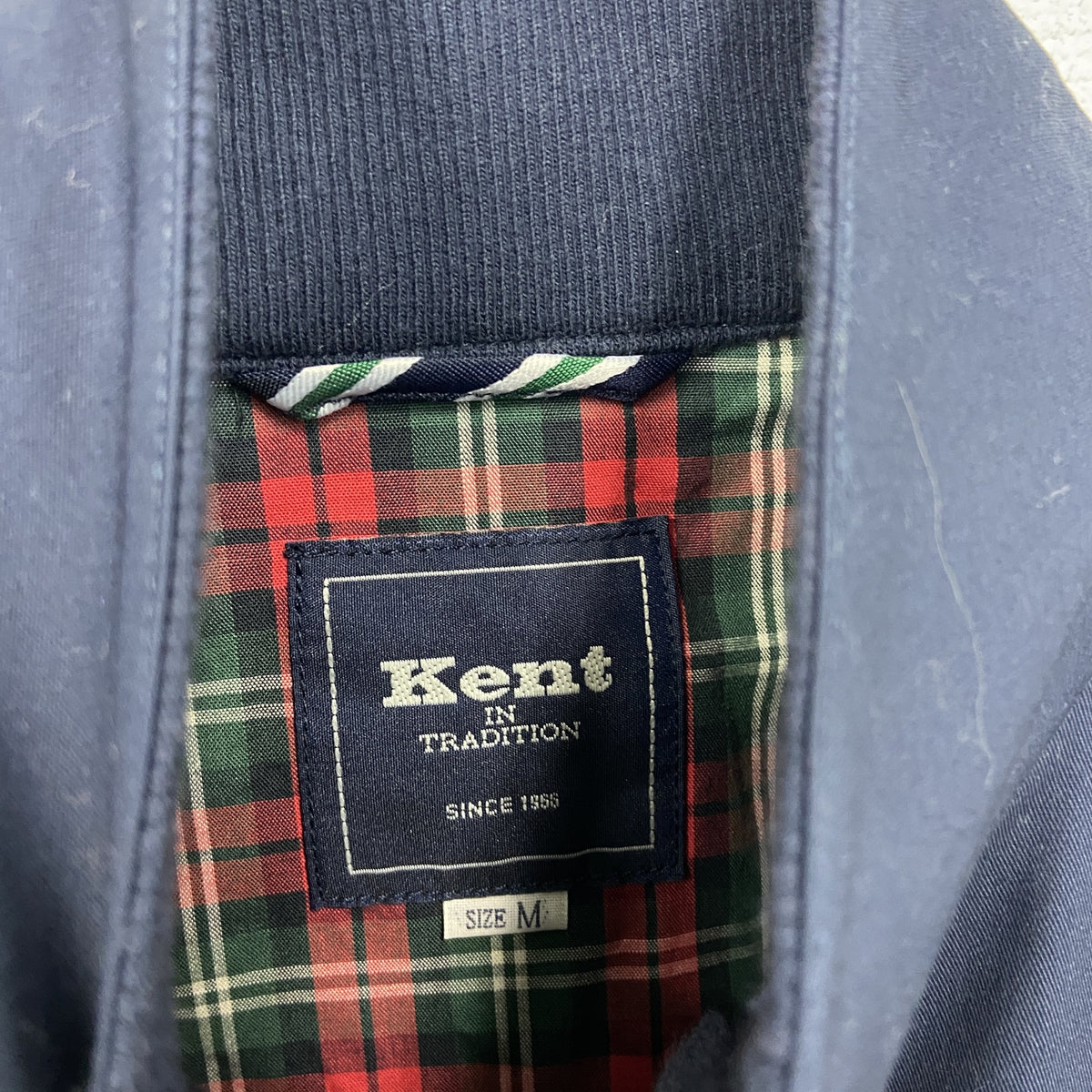 Kent　ケント　スイングトップ　フルジップジャケット　紺　ネイビー　Mサイズ ブルゾン ライトアウター メンズ 古着