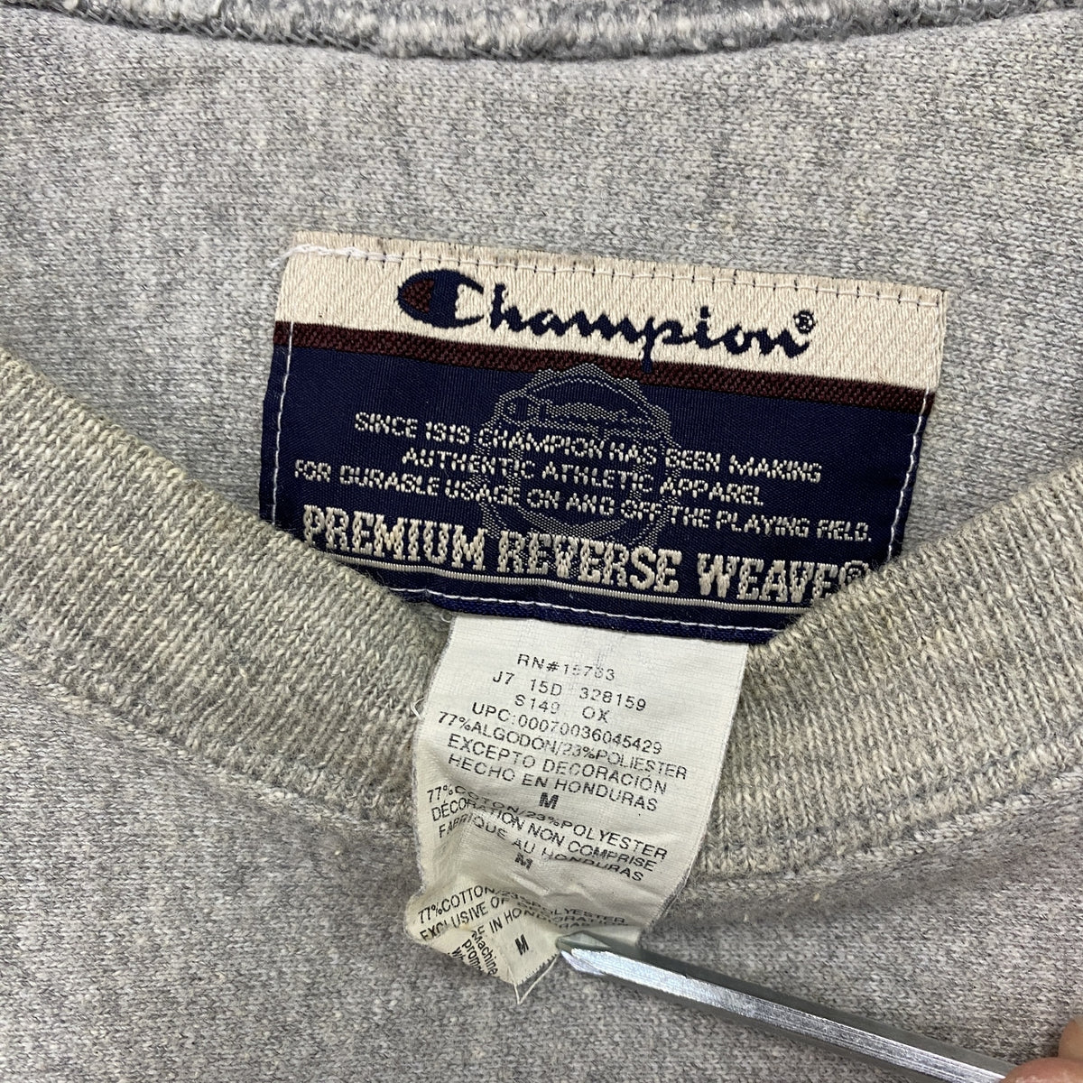 Champion　チャンピオン　プレミアムリバースウィーブ　スウェット/トレーナー　グレー　Mサイズ　古着
