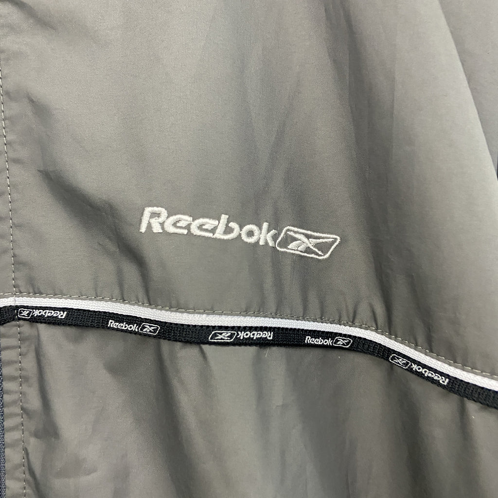 Reebok　リーボック　フルジップジャケット　グレー　XLサイズ　古着