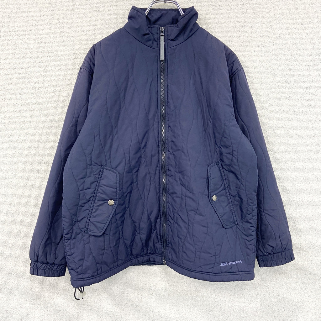 Reebok　リーボック　中綿ジャケット　紺　ネイビー　Mサイズ　古着