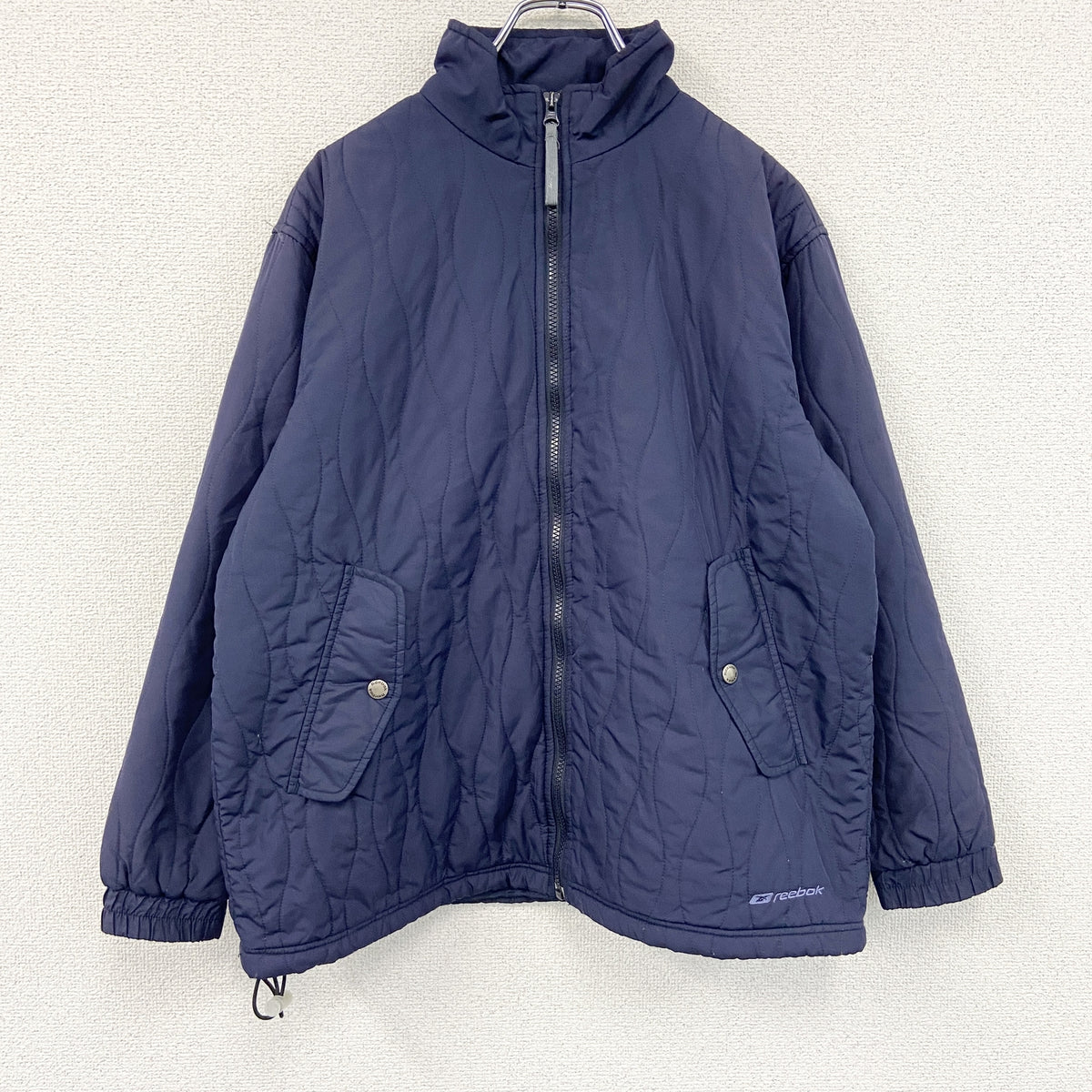 Reebok　リーボック　中綿ジャケット　紺　ネイビー　Mサイズ　古着