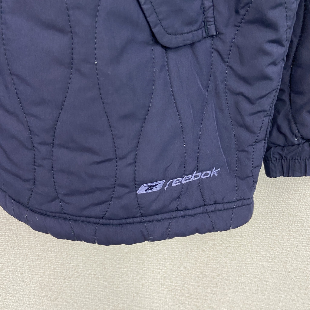 Reebok　リーボック　中綿ジャケット　紺　ネイビー　Mサイズ　古着