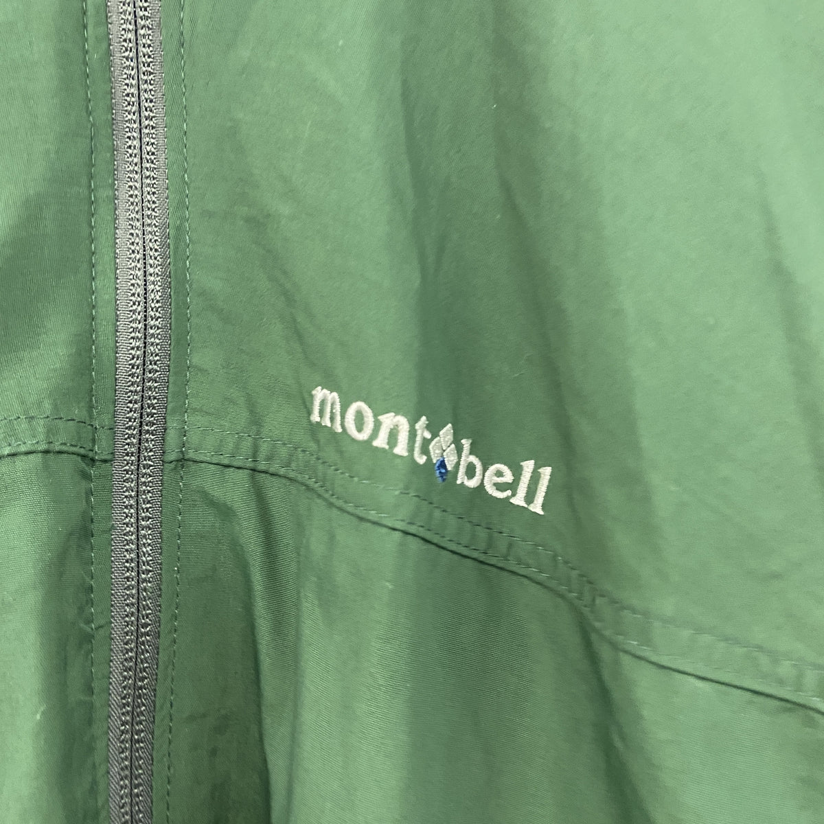 Mont-bell　モンベル　フルジップジャケット　緑　グリーン　Sサイズ　古着