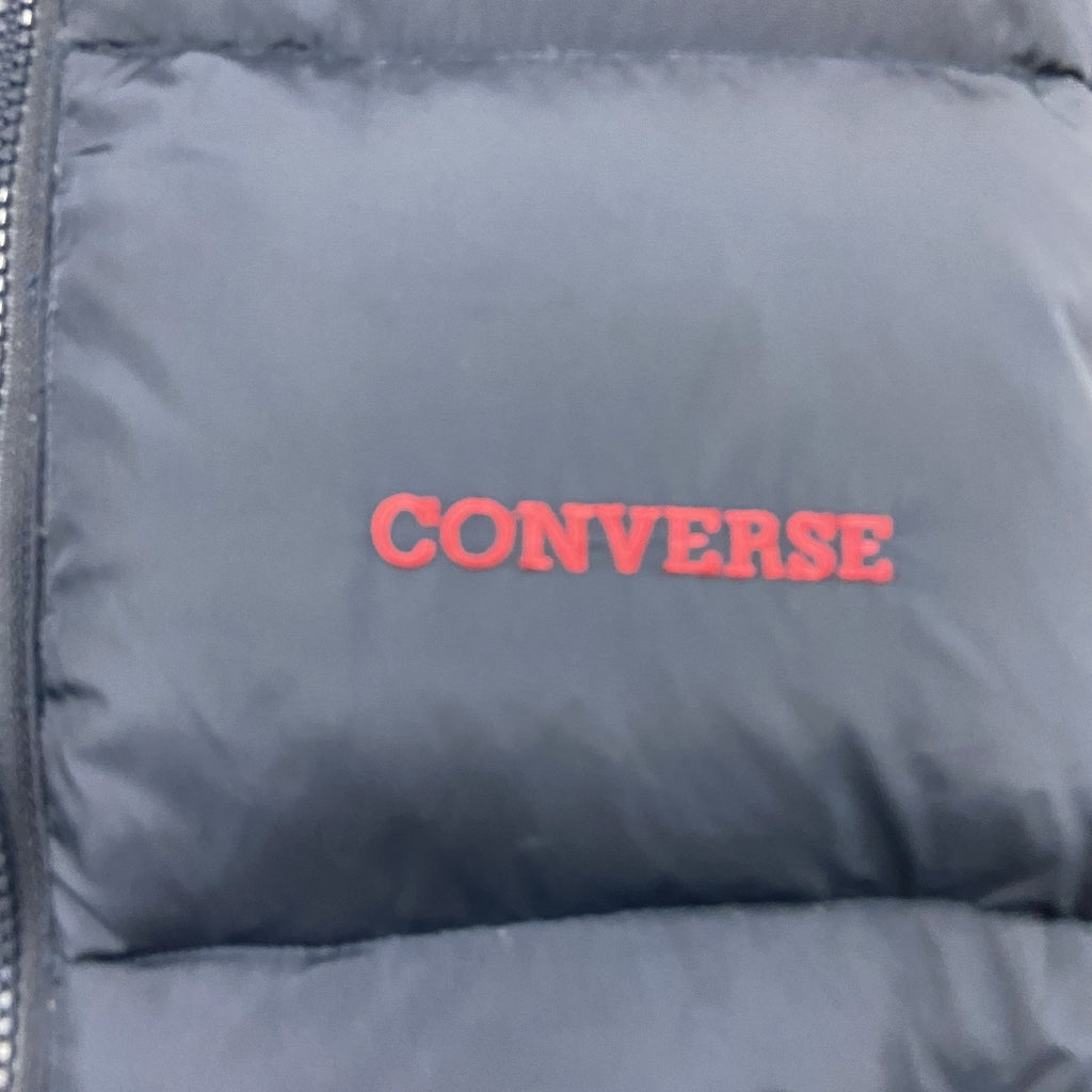 CONVERSE　コンバース　ダウンベスト　黒　ブラック ダウンアウター メンズ ナイロン 古着