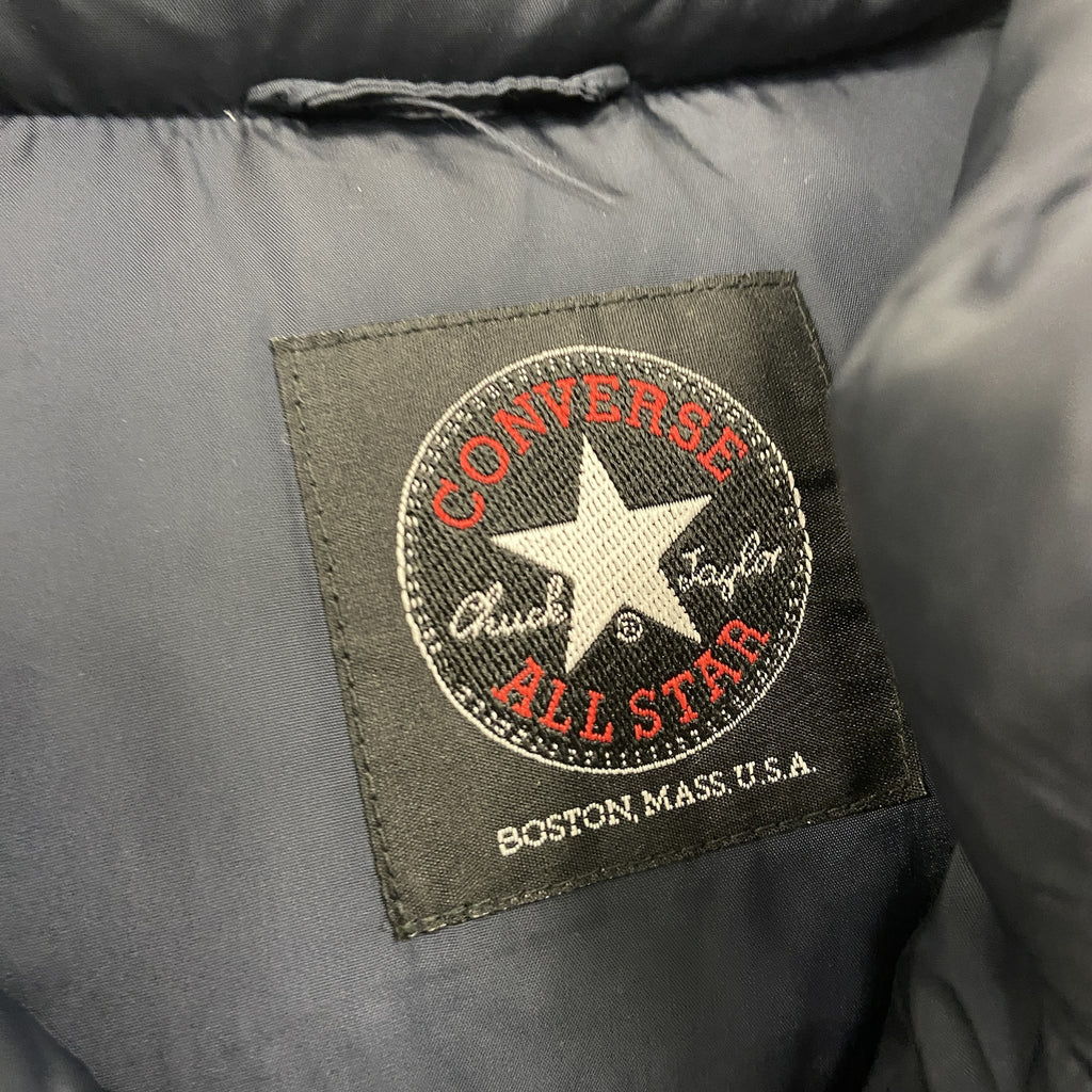 CONVERSE　コンバース　ダウンベスト　黒　ブラック ダウンアウター メンズ ナイロン 古着
