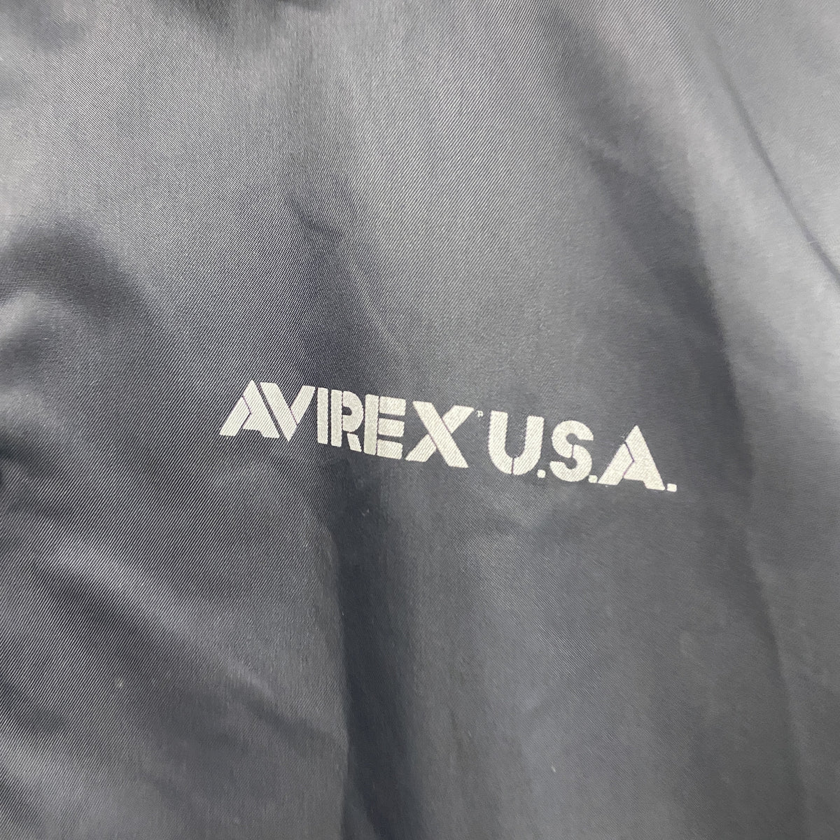 AVIREX　アヴィレックス　ナイロンジャケット　コーチジャケット　黒　ブラック　Lサイズ　古着