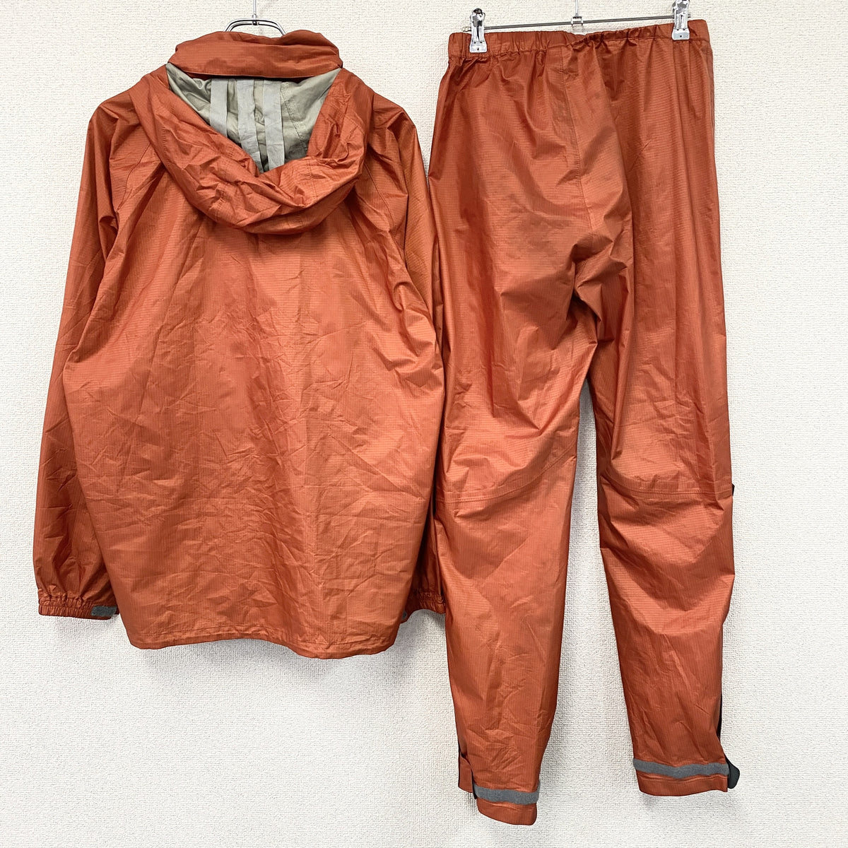 HERITAGE　ヘリテイジ　GORE-TEX　　セットアップ　ナイロンジャケット　ナイロンパンツ　オレンジ　3Lサイズ　古着