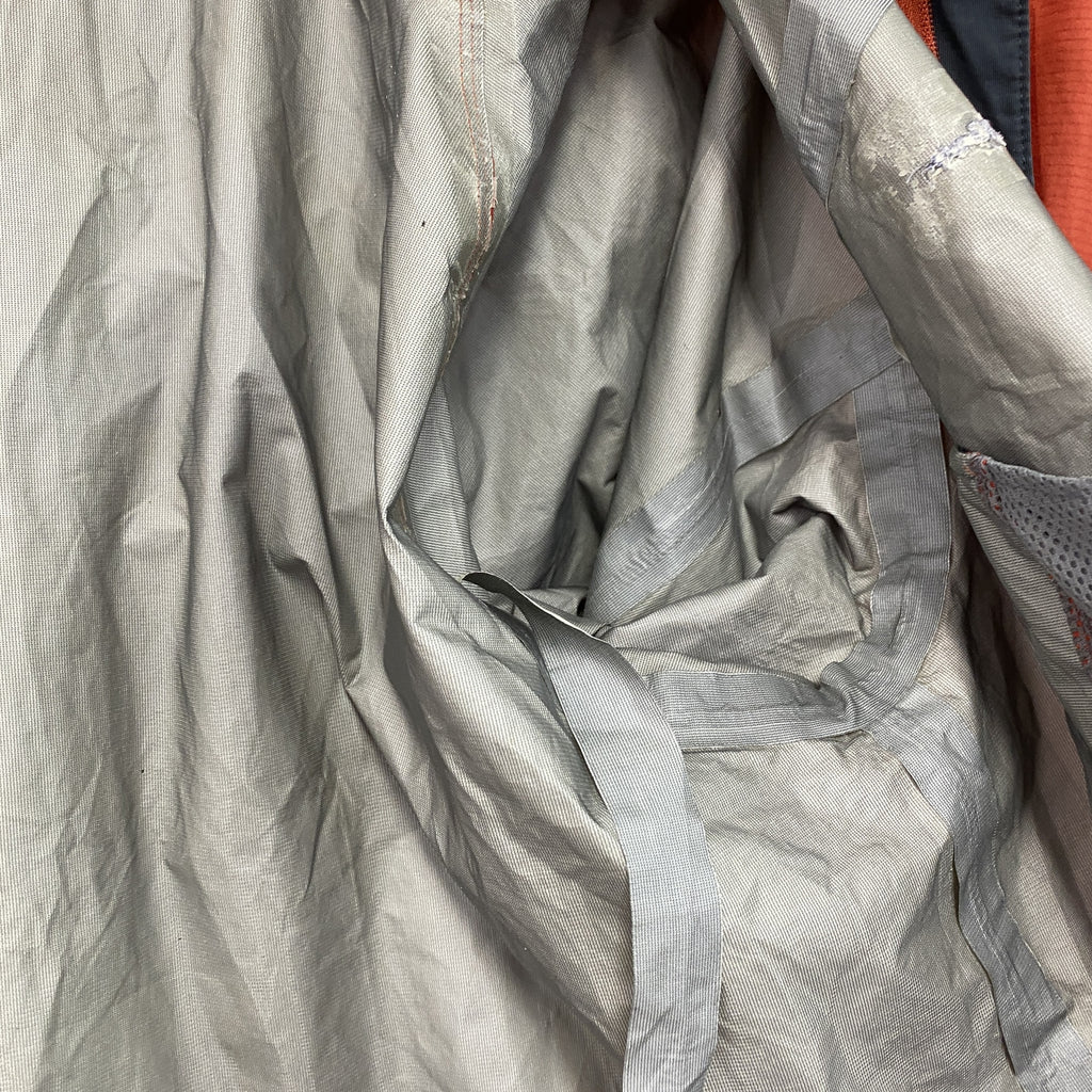 HERITAGE　ヘリテイジ　GORE-TEX　　セットアップ　ナイロンジャケット　ナイロンパンツ　オレンジ　3Lサイズ　古着