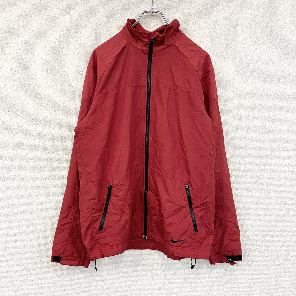 NIKE　ナイキ　フルジップジャケット　赤　レッド　XLサイズ　古着