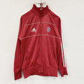 adidas　アディダス　トラックジャケット/ジャージ　赤　レッド　Sサイズ　古着