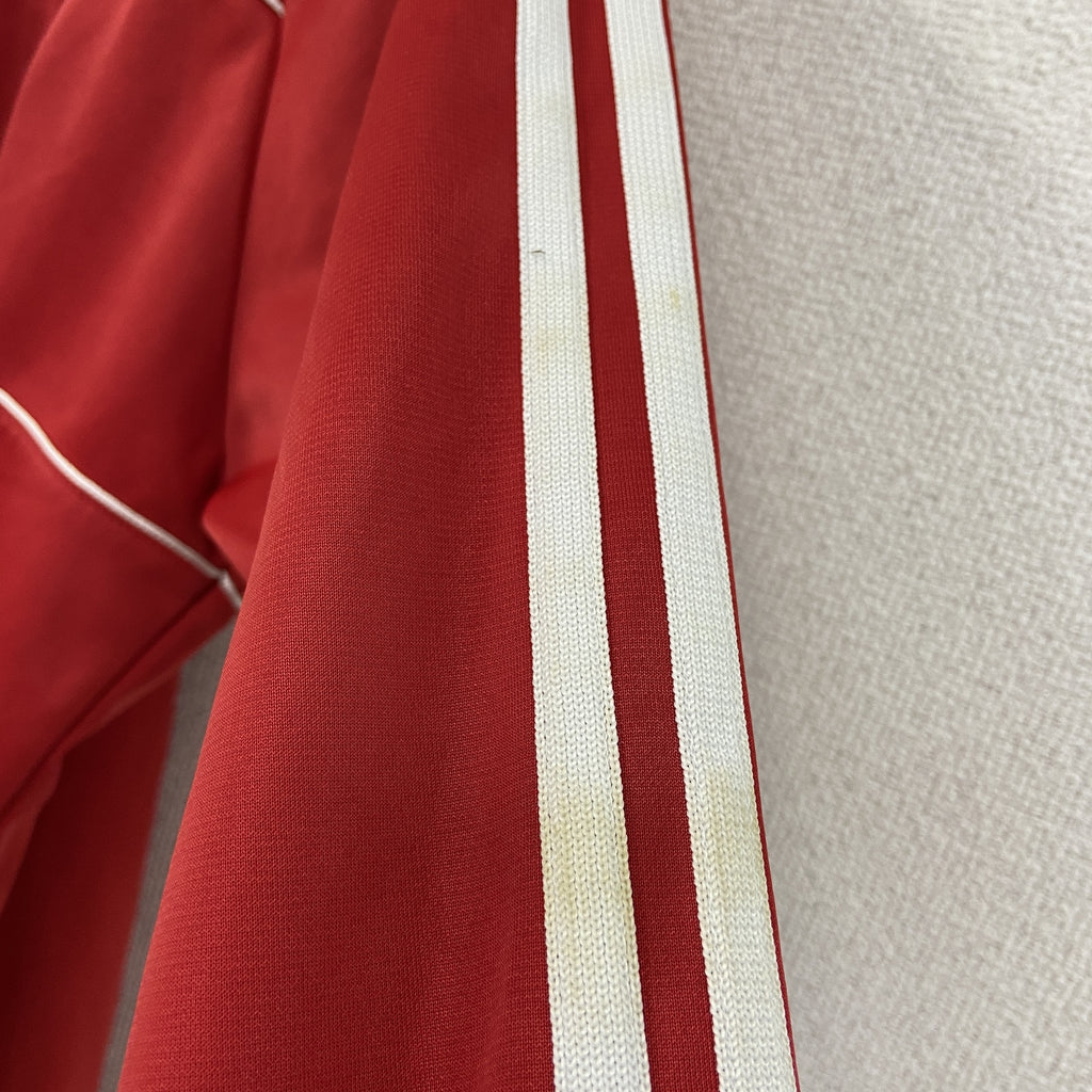 adidas　アディダス　トラックジャケット/ジャージ　赤　レッド　Sサイズ　古着