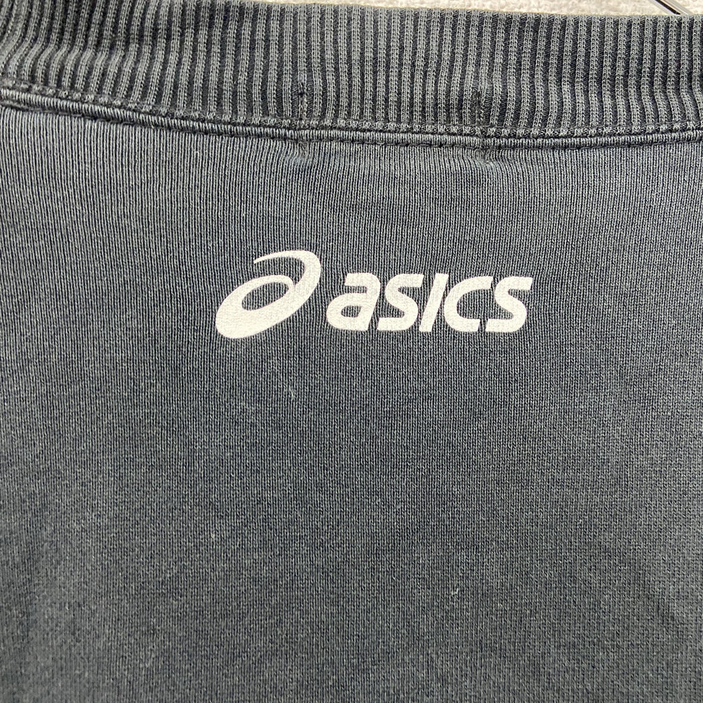 Asics　アシックス　スウェット/トレーナー　黒　ブラック　古着