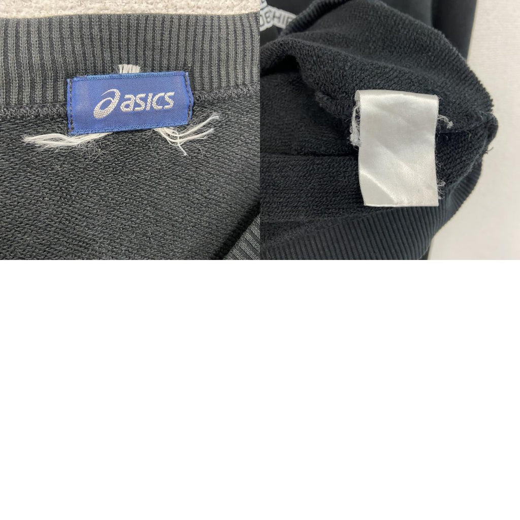 Asics　アシックス　スウェット/トレーナー　黒　ブラック　古着