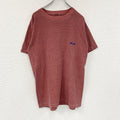 Badboy　半袖Tシャツ　シングルステッチ　ヴィンテージ　刺ロゴ　ボーダー柄　赤　レッド　古着