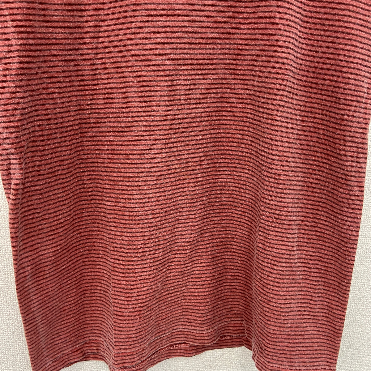Badboy　半袖Tシャツ　シングルステッチ　ヴィンテージ　刺ロゴ　ボーダー柄　赤　レッド　古着