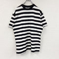 GRAMICCI　グラミチ　半袖Tシャツ　刺ロゴ　ボーダー柄　白　ホワイト　黒　ブラック　Sサイズ　古着