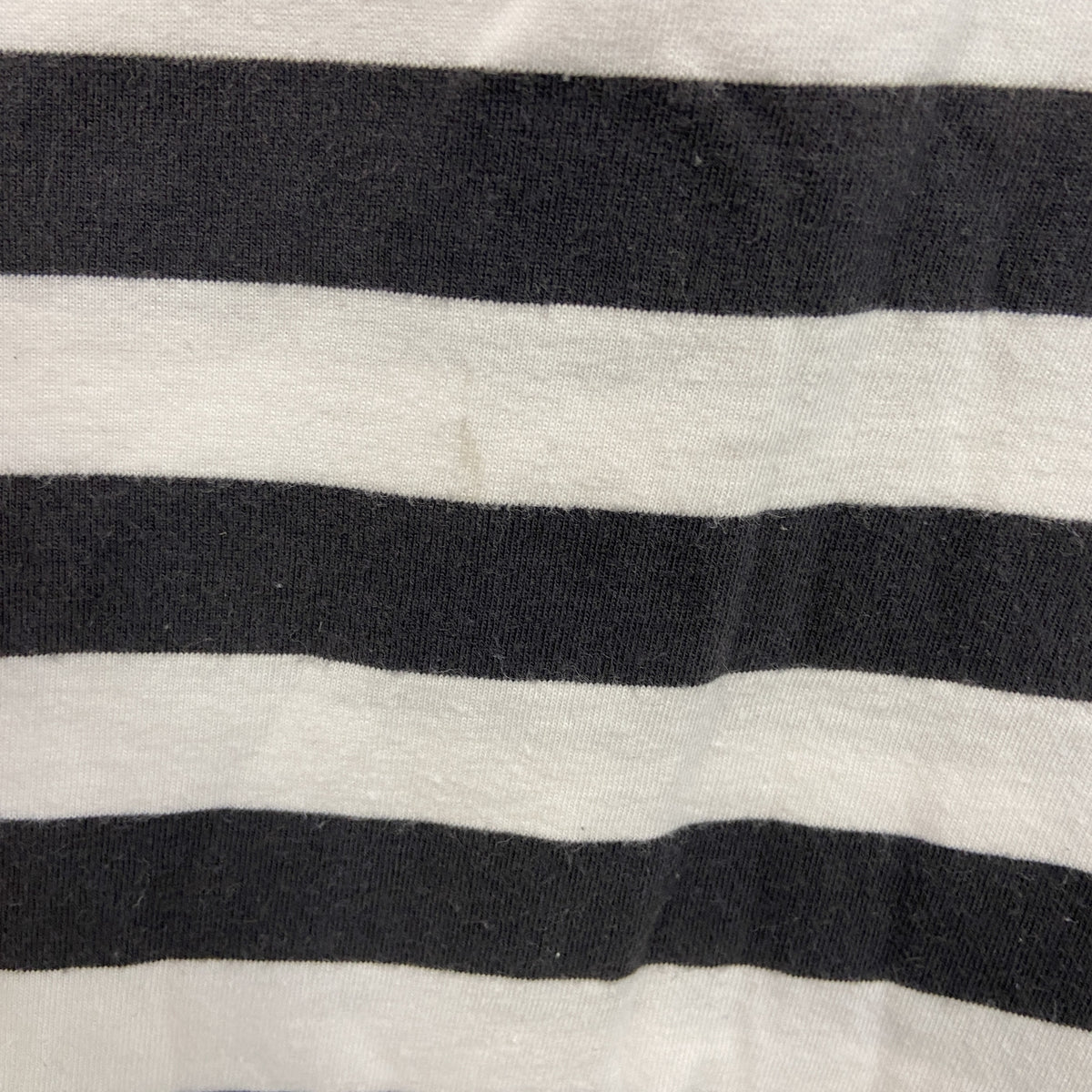 GRAMICCI　グラミチ　半袖Tシャツ　刺ロゴ　ボーダー柄　白　ホワイト　黒　ブラック　Sサイズ　古着