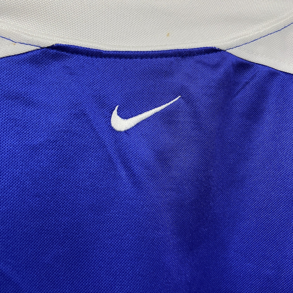 NIKE　ナイキ　ブラジル代表　フットボール　半袖シャツ　ユニフォームシャツ　青　ブルー　Sサイズ　古着