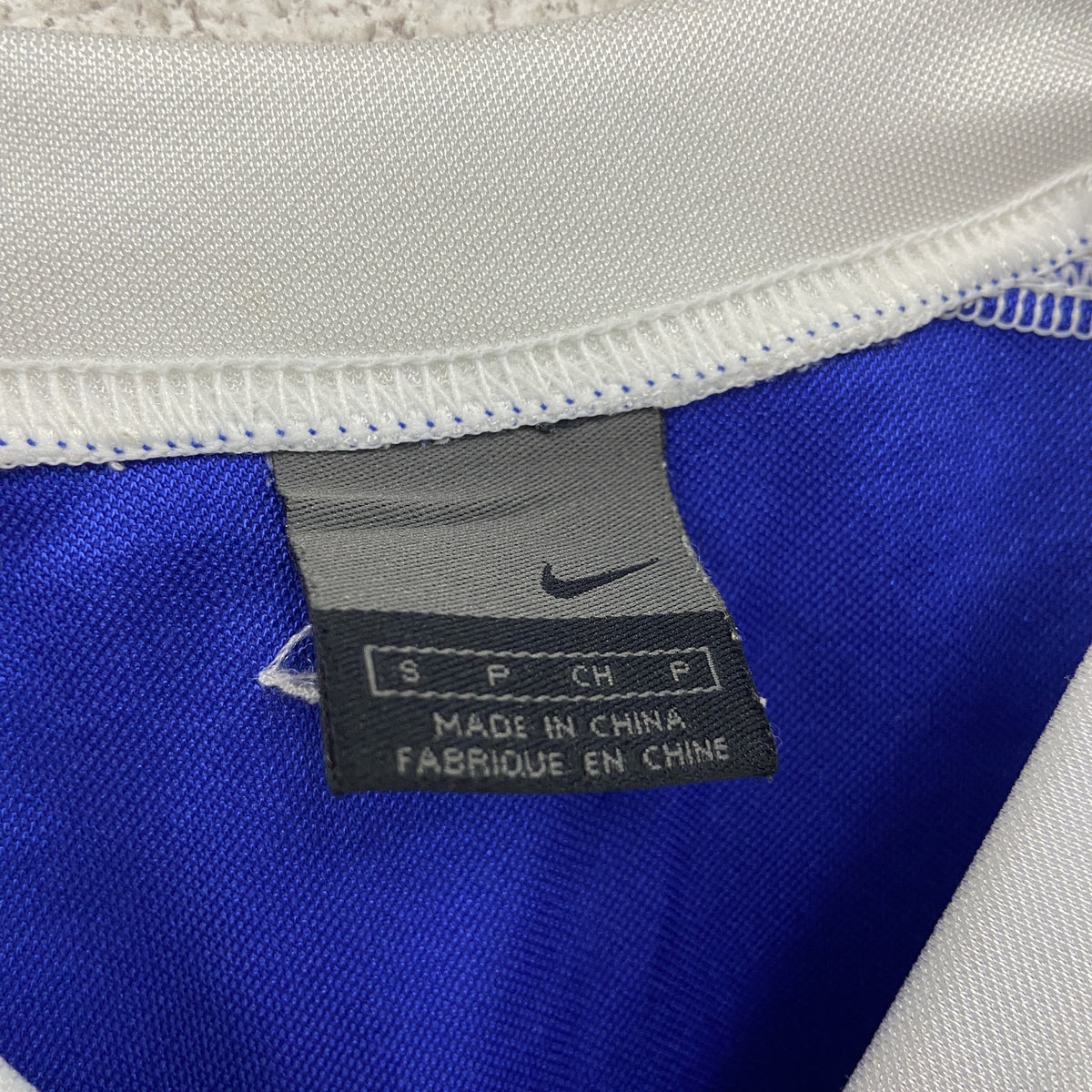 NIKE　ナイキ　ブラジル代表　フットボール　半袖シャツ　ユニフォームシャツ　青　ブルー　Sサイズ　古着