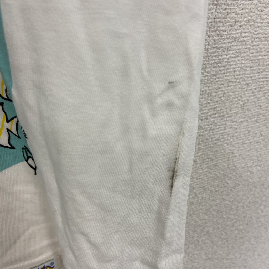 Crazy Shirts　クレイジーシャツ　半袖プリントTシャツ　シングルステッチ　ヴィンテージ　白　ホワイト　Sサイズ　古着