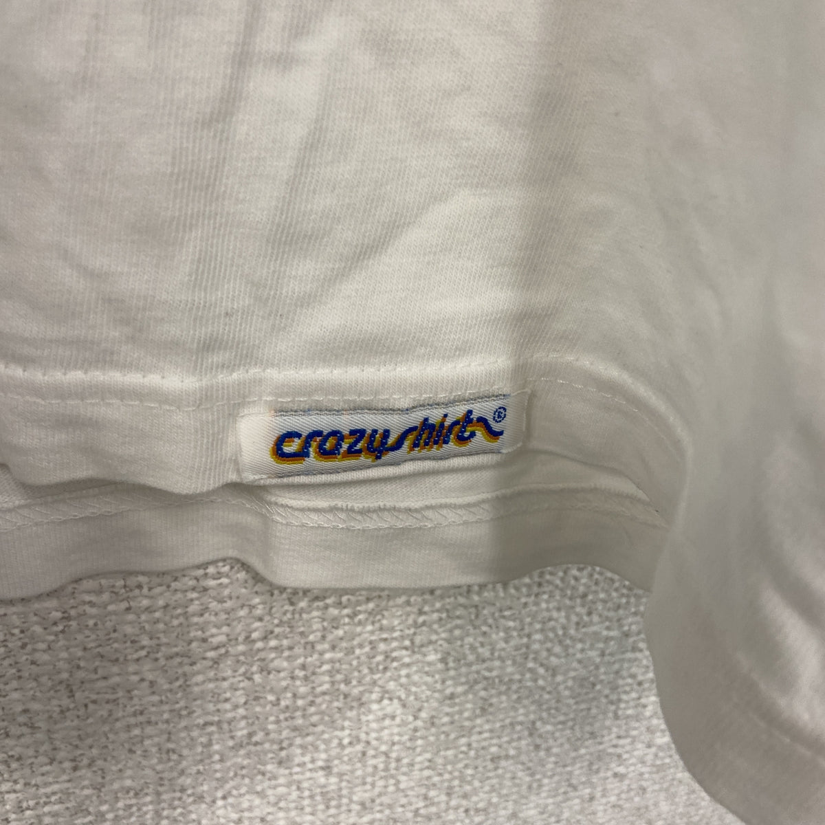 Crazy Shirts　クレイジーシャツ　半袖プリントTシャツ　シングルステッチ　ヴィンテージ　白　ホワイト　Sサイズ　古着