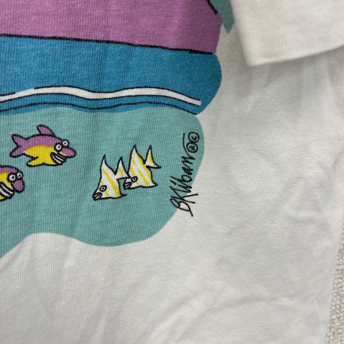 Crazy Shirts　クレイジーシャツ　半袖プリントTシャツ　シングルステッチ　ヴィンテージ　白　ホワイト　Sサイズ　古着
