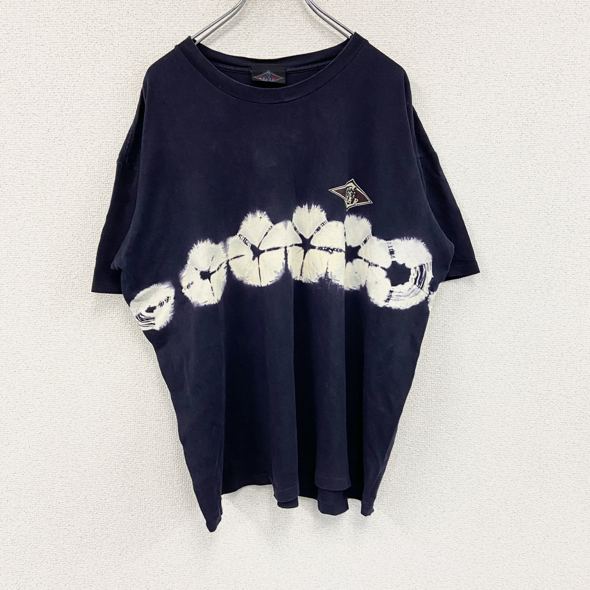 BEAR　半袖プリントTシャツ　シングルステッチ　ヴィンテージ　紺　ネイビー　Lサイズ　古着