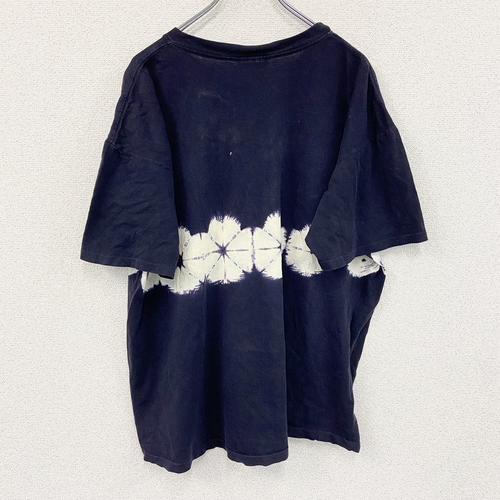 BEAR　半袖プリントTシャツ　シングルステッチ　ヴィンテージ　紺　ネイビー　Lサイズ　古着