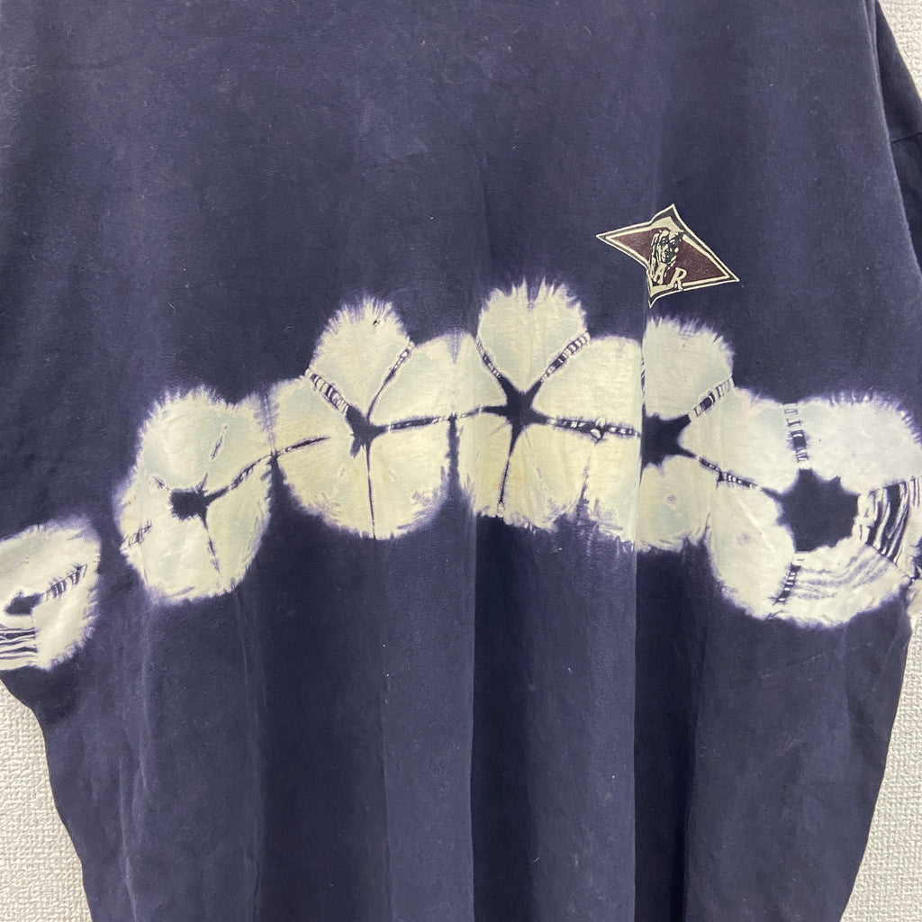 BEAR　半袖プリントTシャツ　シングルステッチ　ヴィンテージ　紺　ネイビー　Lサイズ　古着