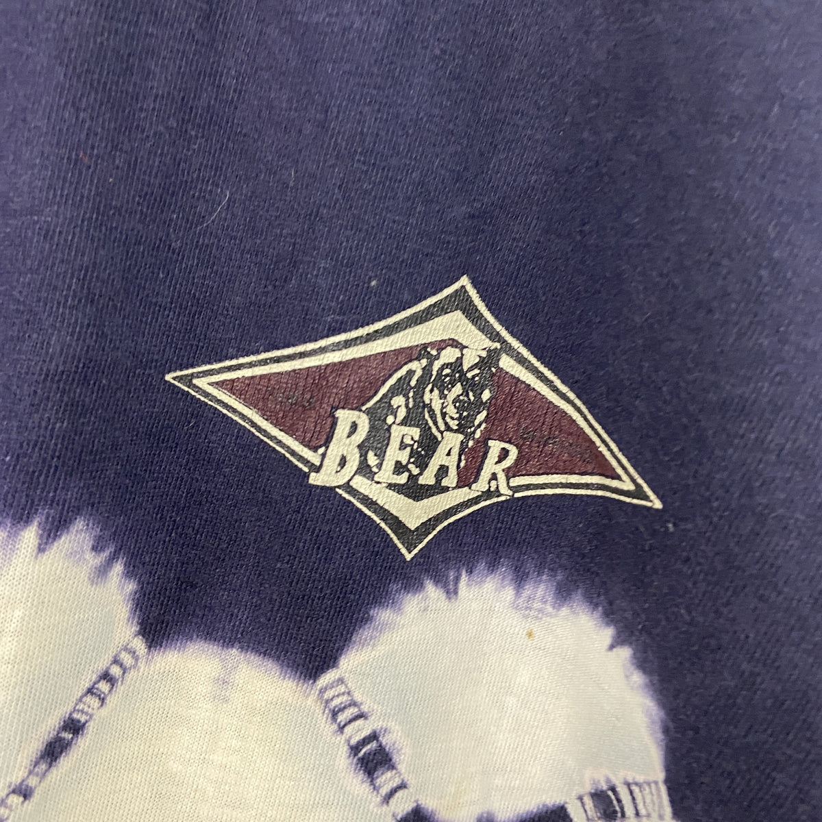 BEAR　半袖プリントTシャツ　シングルステッチ　ヴィンテージ　紺　ネイビー　Lサイズ　古着