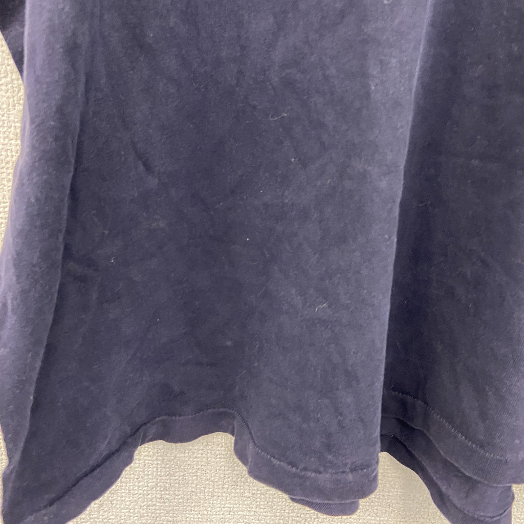 BEAR　半袖プリントTシャツ　シングルステッチ　ヴィンテージ　紺　ネイビー　Lサイズ　古着