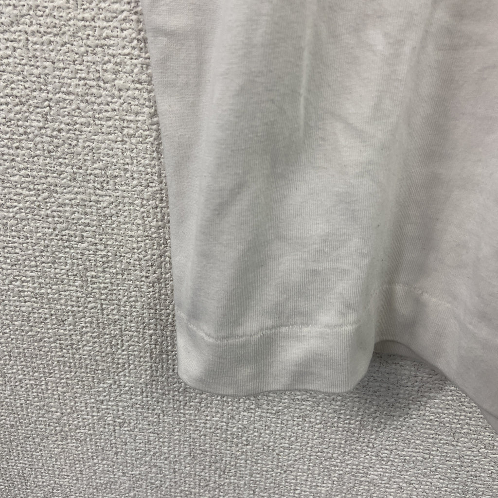 半袖プリントTシャツ　シングルステッチ　ヴィンテージ　白　ホワイト　XXLサイズ カットソー メンズ コットン 古着