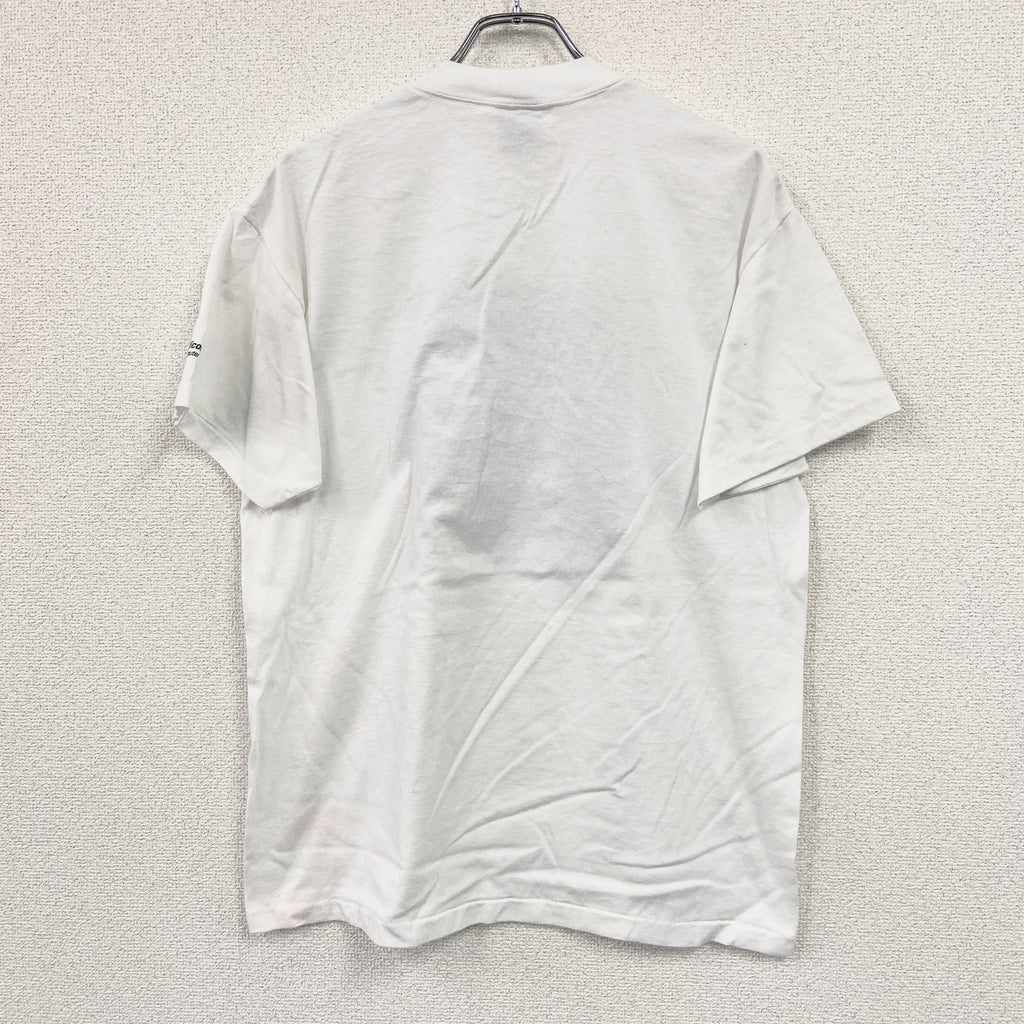 ONEITA　オニータ　半袖プリントTシャツ　シングルステッチ　ヴィンテージ　白　ホワイト　Lサイズ　古着