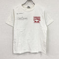 Langlitz Leathers　ラングリッツレザーズ　半袖プリントTシャツ　白　ホワイト　Mサイズ　古着