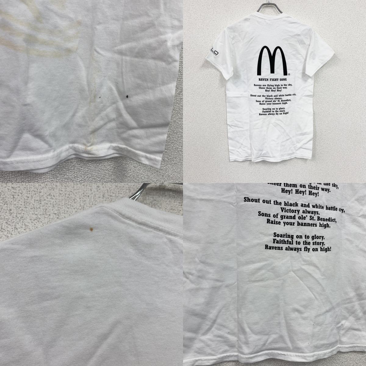 Langlitz Leathers　ラングリッツレザーズ　半袖プリントTシャツ　白　ホワイト　Mサイズ　古着