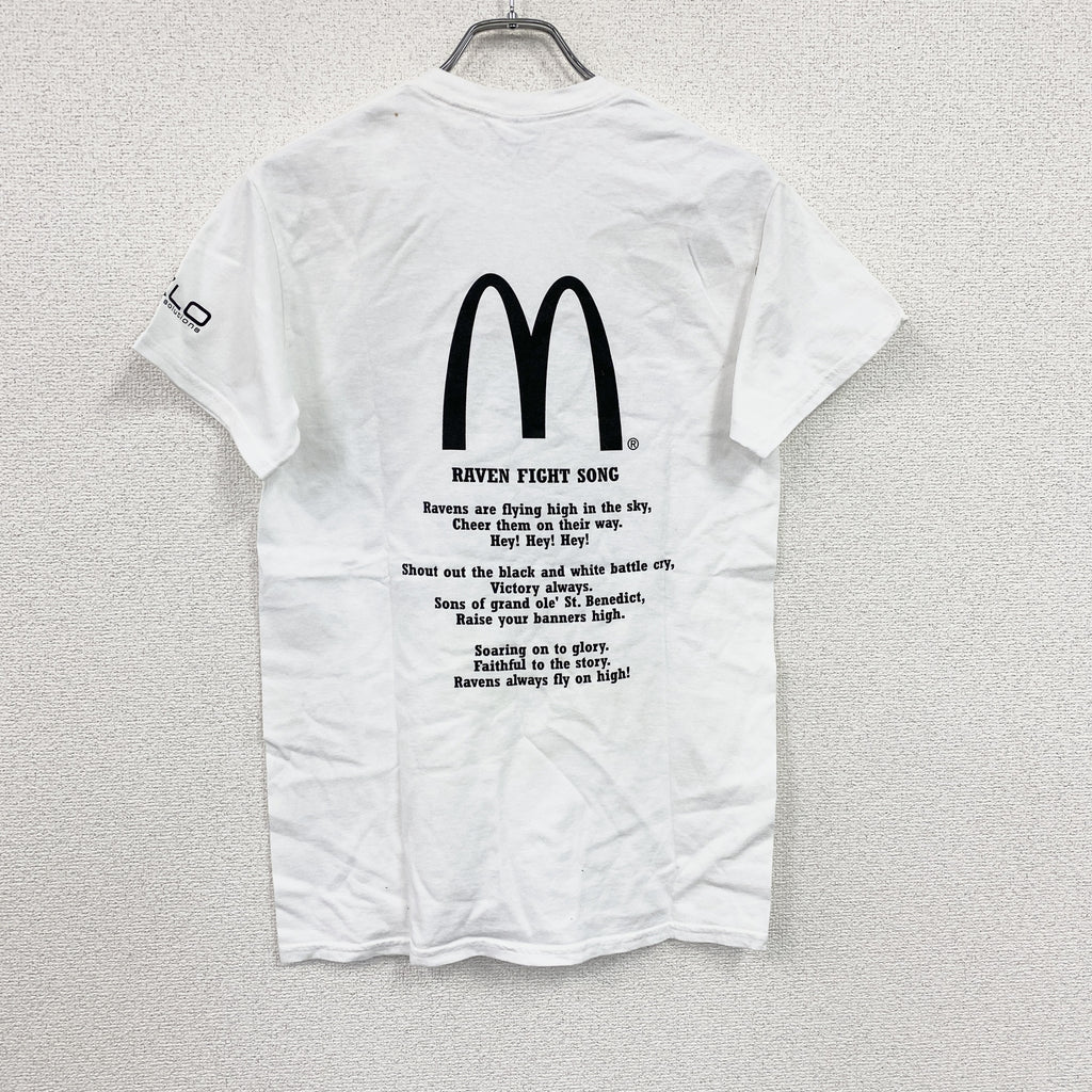 GILDAN　ギルダン　RAVEN NATION　半袖プリントTシャツ　白　ホワイト　Sサイズ　古着