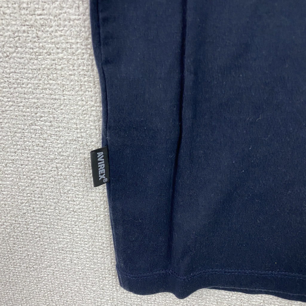 AVIREX　アヴィレックス　半袖ファティーグTシャツ　紺　ネイビー　Mサイズ　古着