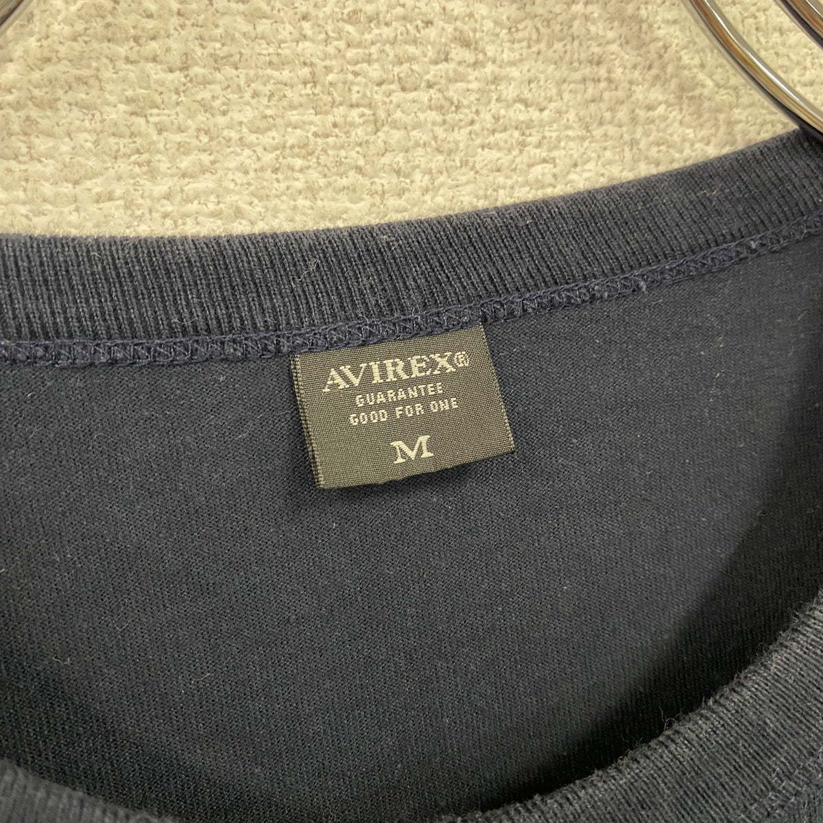 AVIREX　アヴィレックス　半袖ファティーグTシャツ　紺　ネイビー　Mサイズ　古着