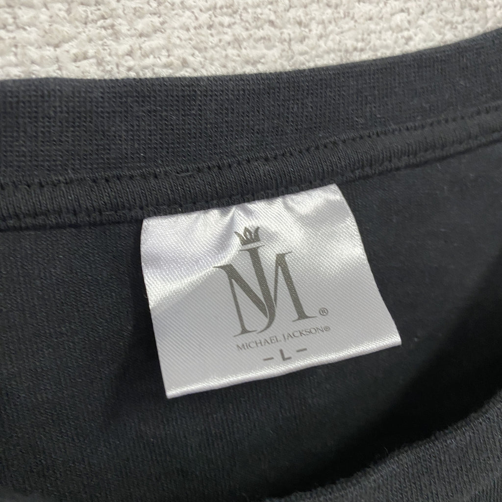 MICHAEL JACKSON　マイケルジャクソン　半袖プリントTシャツ　黒　ブラック　Lサイズ　古着