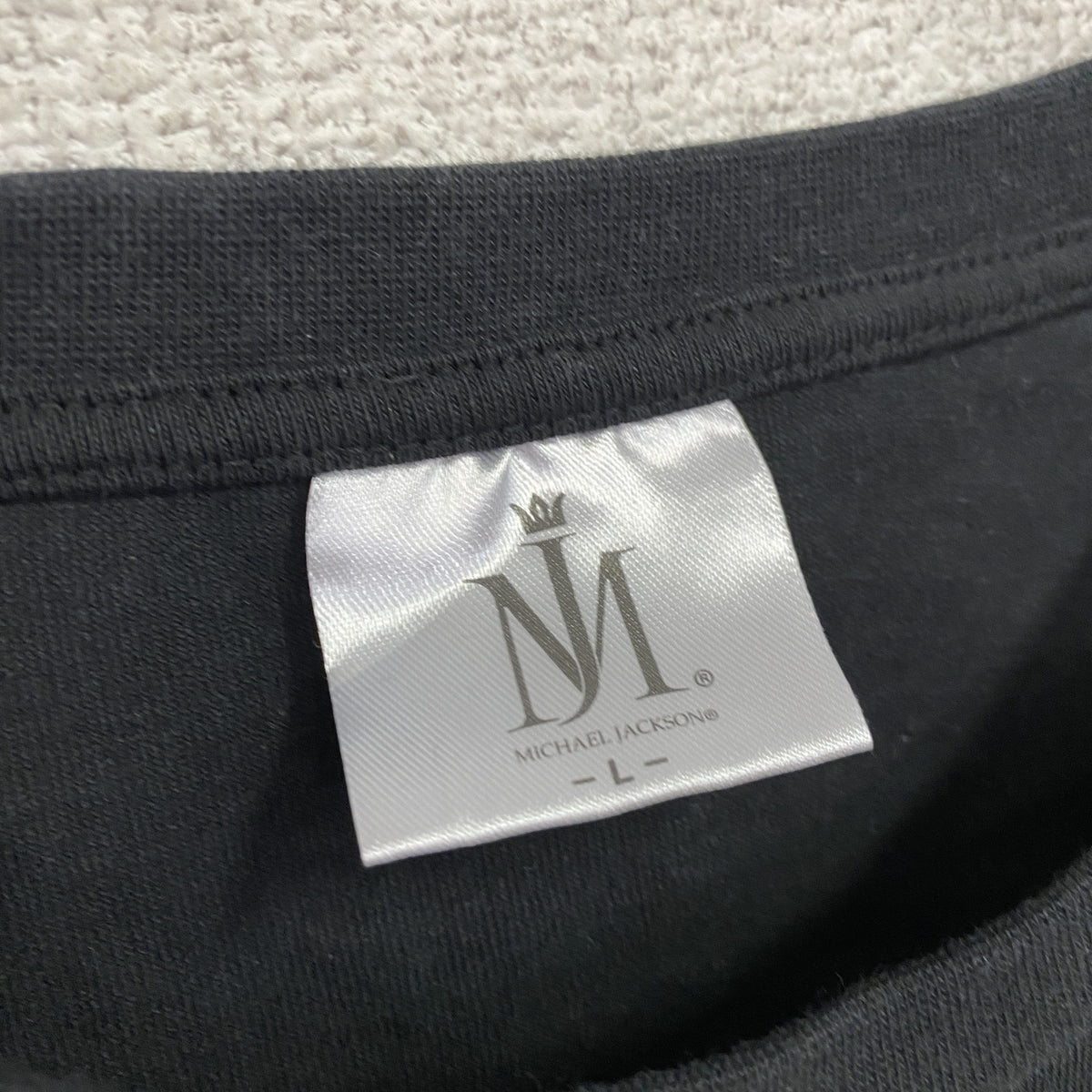 MICHAEL JACKSON　マイケルジャクソン　半袖プリントTシャツ　黒　ブラック　Lサイズ　古着