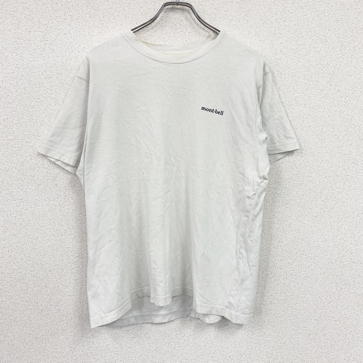 Mont-bell　モンベル　半袖プリントTシャツ　白　ホワイト　Lサイズ　古着