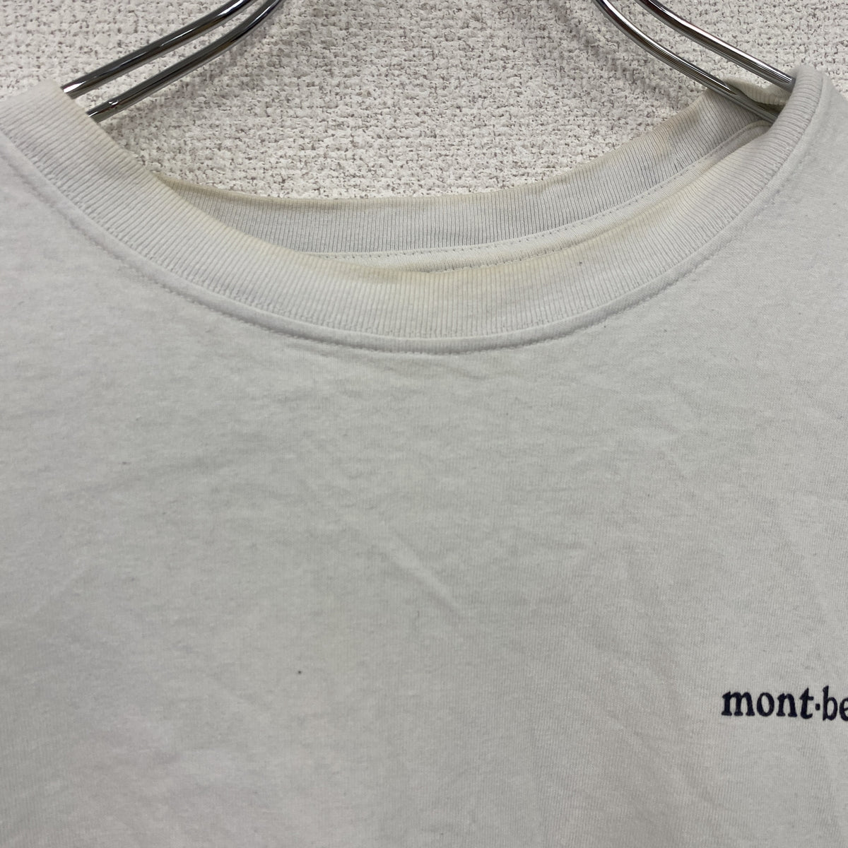 Mont-bell　モンベル　半袖プリントTシャツ　白　ホワイト　Lサイズ　古着