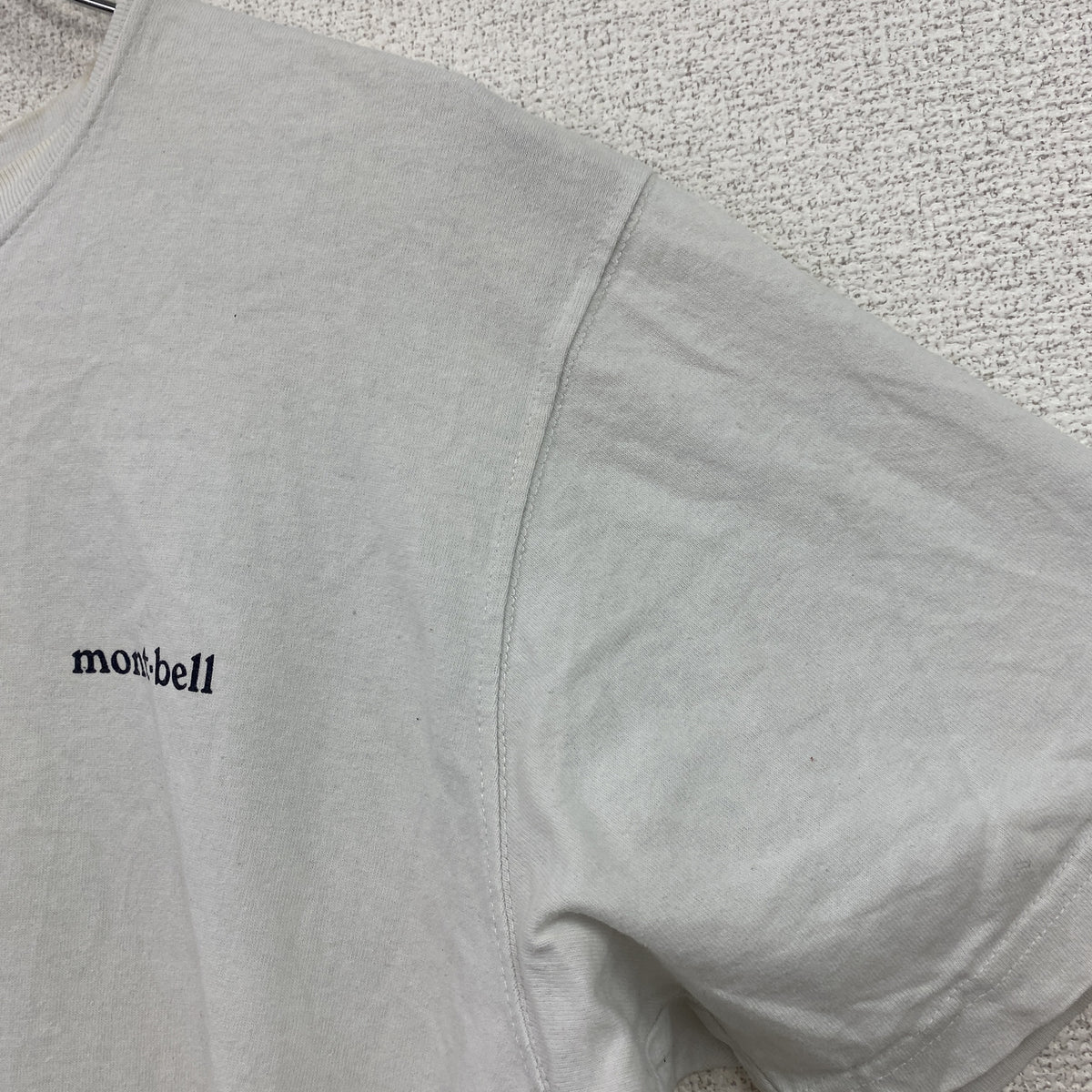 Mont-bell　モンベル　半袖プリントTシャツ　白　ホワイト　Lサイズ　古着